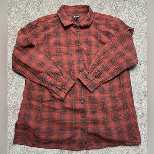 Women’s Madewell long sleeve button up (1xl)